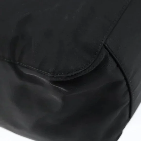 PRADA Hand Bag Nylon Black Silve - Picture 5 of 16